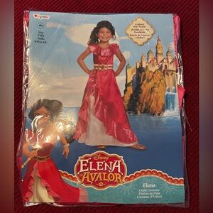 Disney Elena of Avalor Red and Pink Girls Princess Costume